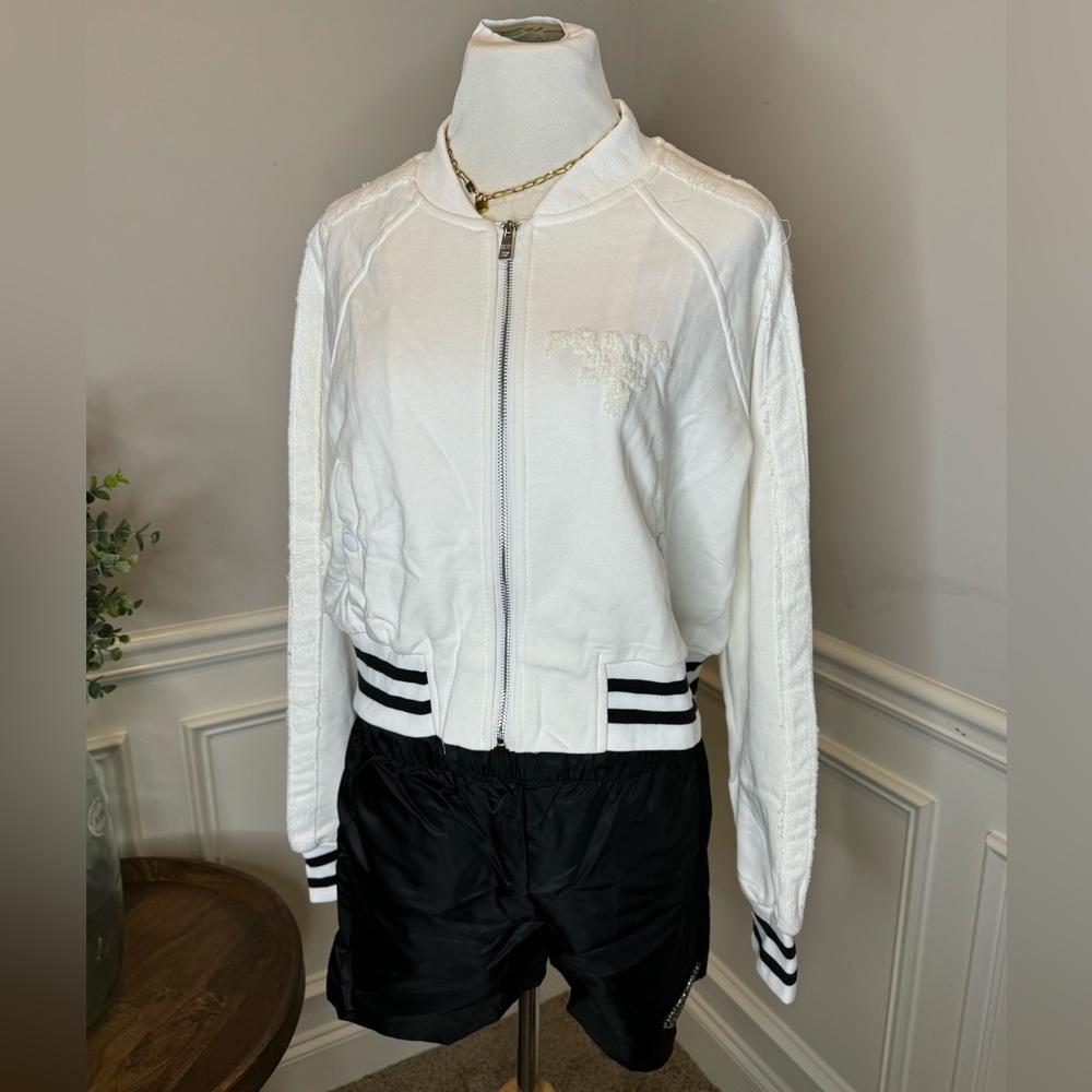 White Bomber Jacket